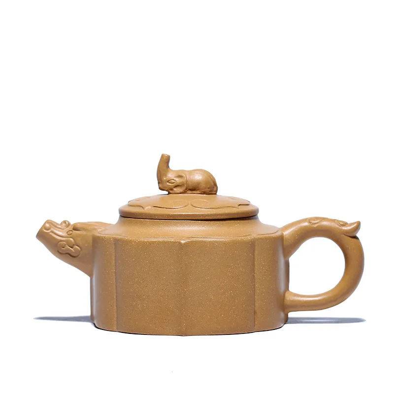 Yixing original ore section mud Zhang Jianming purple clay teapot dragon head elephant Xiangyun shrouded teapot pure manual 
Yixing original ore section mud Zhang Jianming purple clay teapot dragon head elephant Xiangyun shrouded teapot pure manual