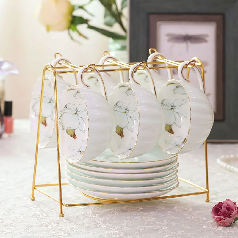 1-6 шт. розовый романтический набор кофейных чашек в виде тыквы кухонные