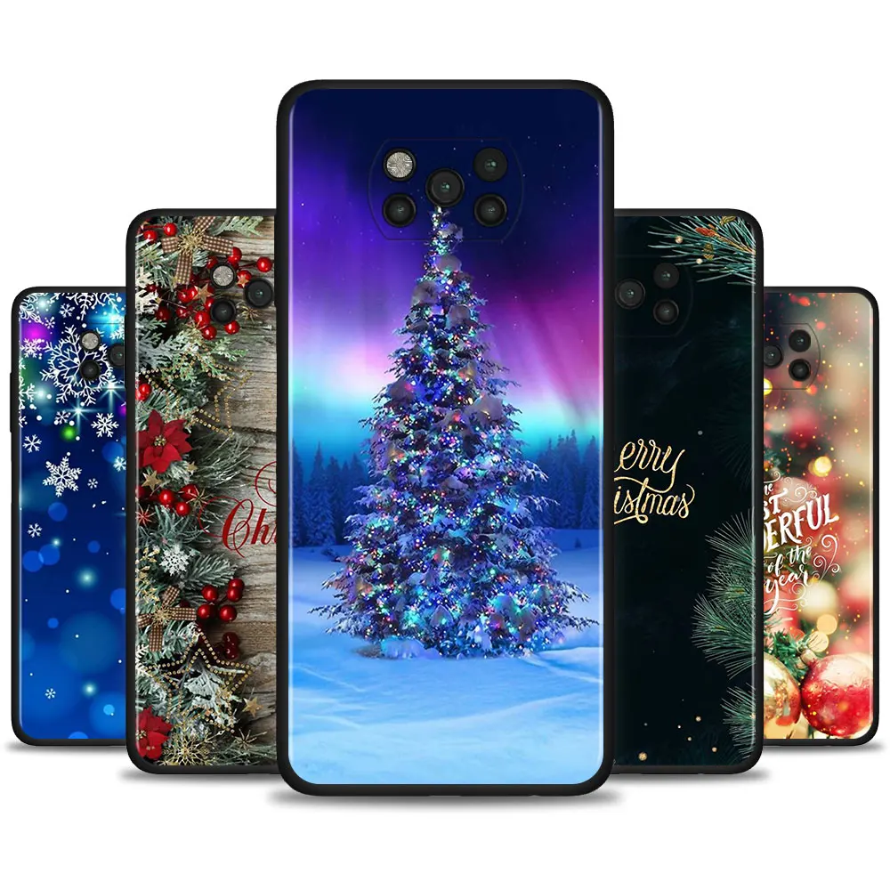 Christmas Case For Xiaomi Mi Poco X3 NFC X3 M3 Pro F3 GT Pocophone F1 Black TPU Soft Silicone Cover Cellphones Couqe Capa
Christmas Case For Xiaomi Mi Poco X3 NFC X3 M3 Pro F3 GT Pocophone F1 Black TPU Soft Silicone Cover Cellphones Couqe Capa