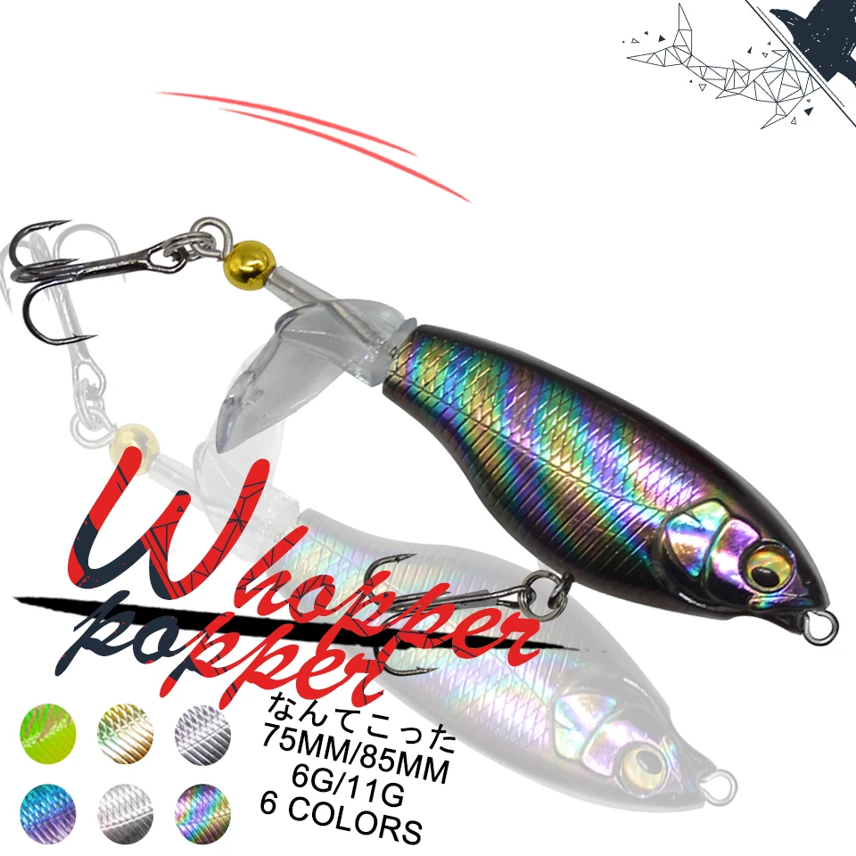 1Pcs 7.5cm 8.5cm Popper Fishing Lure Soft Rotating Tail Topwater Swimbait Floating Wobblers Artificial Fishing Tackles Pesca
1Pcs 7.5cm 8.5cm Popper Fishing Lure Soft Rotating Tail Topwater Swimbait Floating Wobblers Artificial Fishing Tackles Pesca