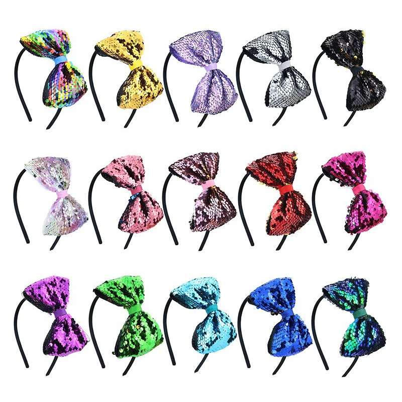 Glitter Bow-knot Hair Bands For Girls Kids Large Sequins Shiny Colorful Bow Heart Headband Hair Accessories
Glitter Bow-knot Hair Bands For Girls Kids Large Sequins Shiny Colorful Bow Heart Headband Hair Accessories