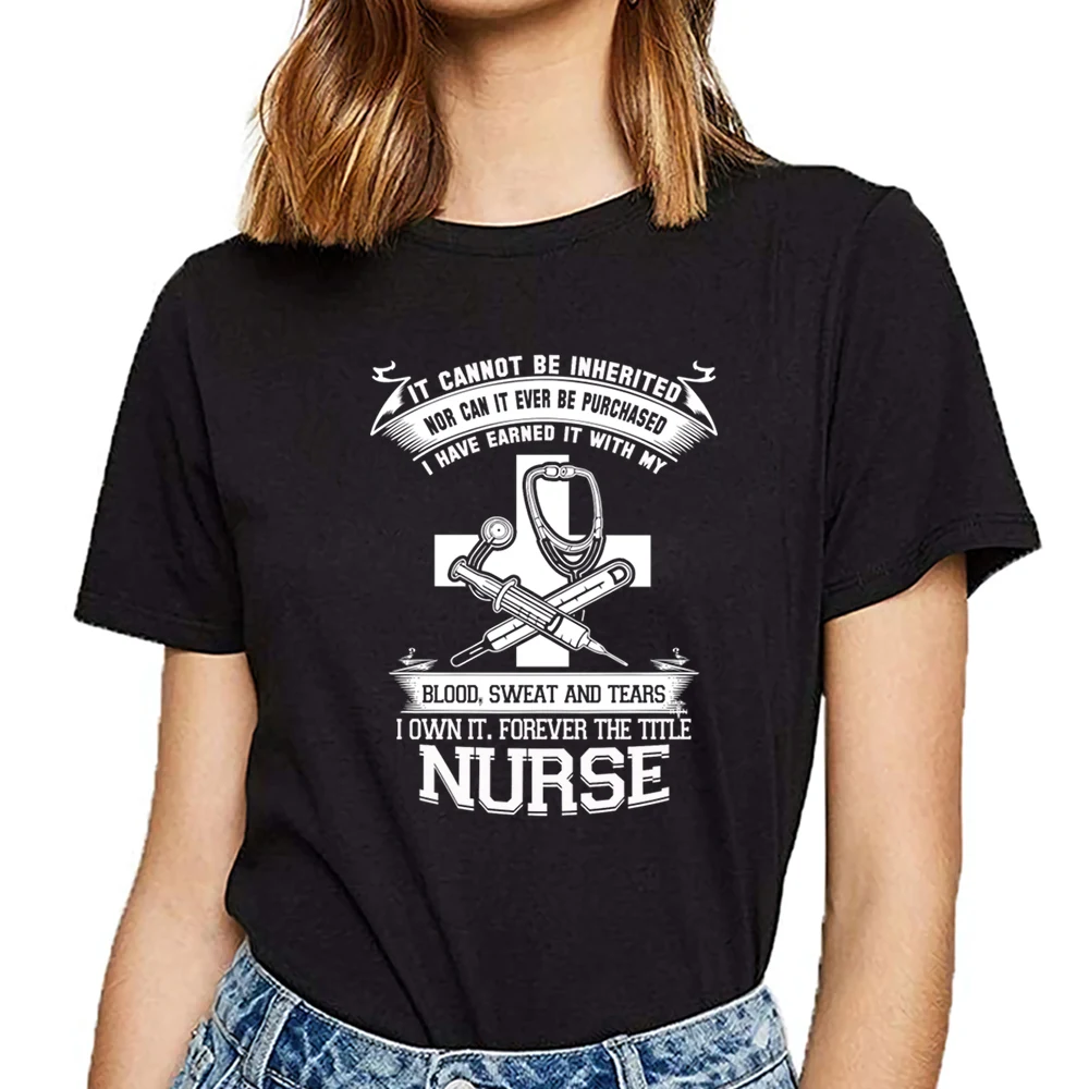 Топы футболка для женщин медсестер забавные мужские медсестры n белые короткие