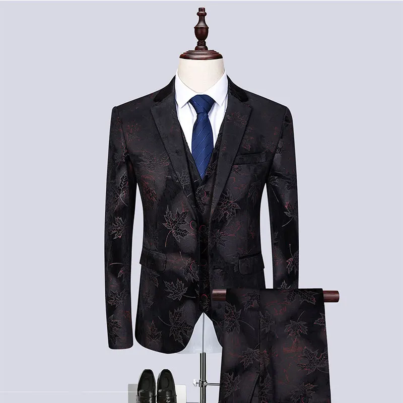 MOGU 3 Piece Men Suit Floral Printed Slim Fit Prom Groom Suit Boutique Wedding Party Tuxedo ( Jacket + Vest + Pants ) Big Size
MOGU 3 Piece Men Suit Floral Printed Slim Fit Prom Groom Suit Boutique Wedding Party Tuxedo ( Jacket + Vest + Pants ) Big Size