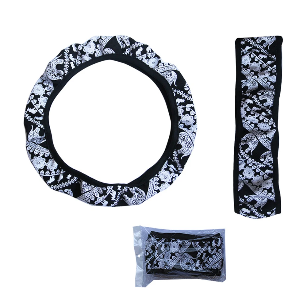 High Quality Steering Wheel Cover Diameter Elephant Print Knit Fabric 14.5 inches to 15 inches in Diameter 4 Seasons Use
High Quality Steering Wheel Cover Diameter Elephant Print Knit Fabric 14.5 inches to 15 inches in Diameter 4 Seasons Use