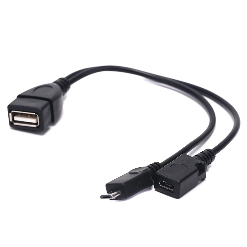USB 2.0 TYPE A FEMALE 2 IN 1 OTG MICRO HOST POWER Y SPLITTER ADAPTER TO 5 PIN MALE CABLE | Мобильные телефоны и