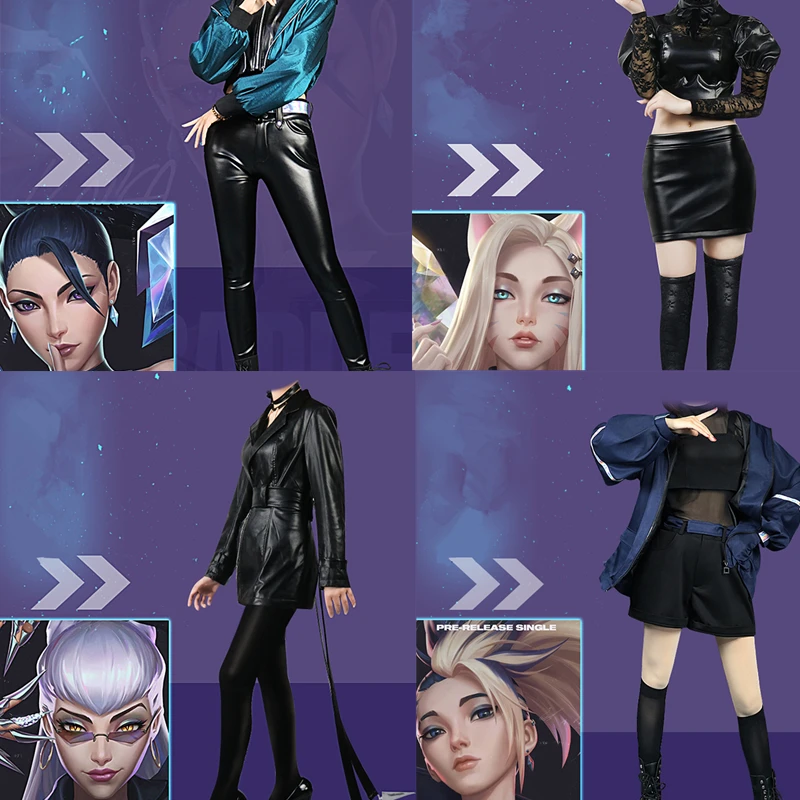 Женский костюм для косплея из игры «KDA Girl Group» 
Женский костюм для косплея из игры «KDA Girl Group»