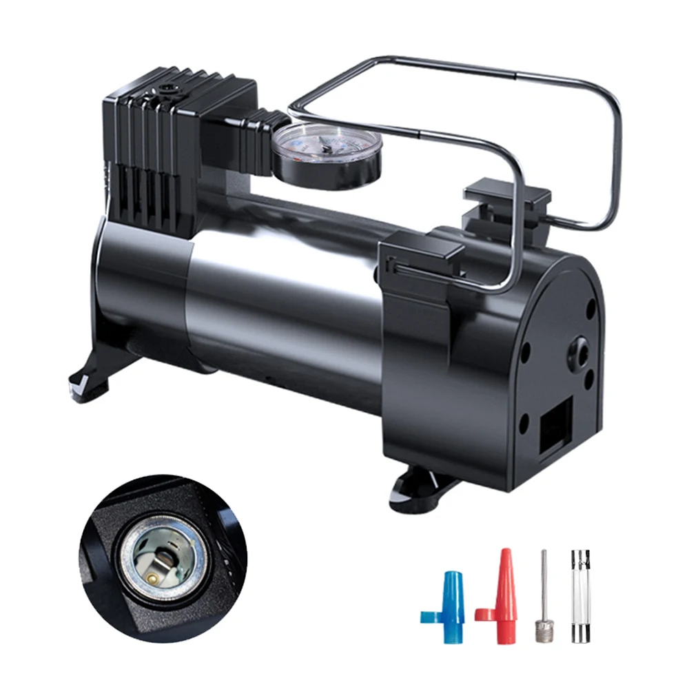 12V Car Air Compressor Portable Cycle Tire InflatorPump With Digital Pressure Gauge For Bicycle Motorcycle Football Auto Vehicle
12V Car Air Compressor Portable Cycle Tire InflatorPump With Digital Pressure Gauge For Bicycle Motorcycle Football Auto Vehicle