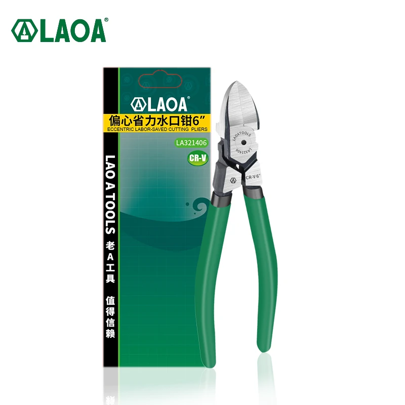 LAOA Plactic Pliers Eccentric Labor-Saved Industrial Cr- V Steel Side Cutter Mini Diagonal Pliers 6 inch Pliers Plastic Handle
LAOA Plactic Pliers Eccentric Labor-Saved Industrial Cr- V Steel Side Cutter Mini Diagonal Pliers 6 inch Pliers Plastic Handle