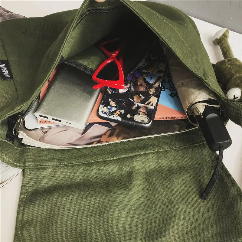 Crossbody Bags Men Shoulder Messenger Bag Canvas Fabric Solid Handbag Ulzzang Retro Korean Style Casual Leisure Student Simple
Crossbody Bags Men Shoulder Messenger Bag Canvas Fabric Solid Handbag Ulzzang Retro Korean Style Casual Leisure Student Simple