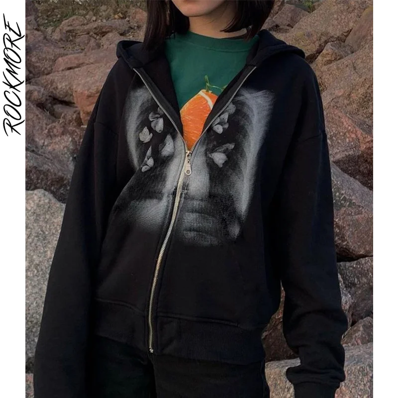 Rockmore Butterfly Print Jacket Women'S Hoodie Autumn Zip Up Sweatshirts Y2K Harajuku Casual Tie Dye Coat Vintage Grunge Korean
Rockmore Butterfly Print Jacket Women'S Hoodie Autumn Zip Up Sweatshirts Y2K Harajuku Casual Tie Dye Coat Vintage Grunge Korean