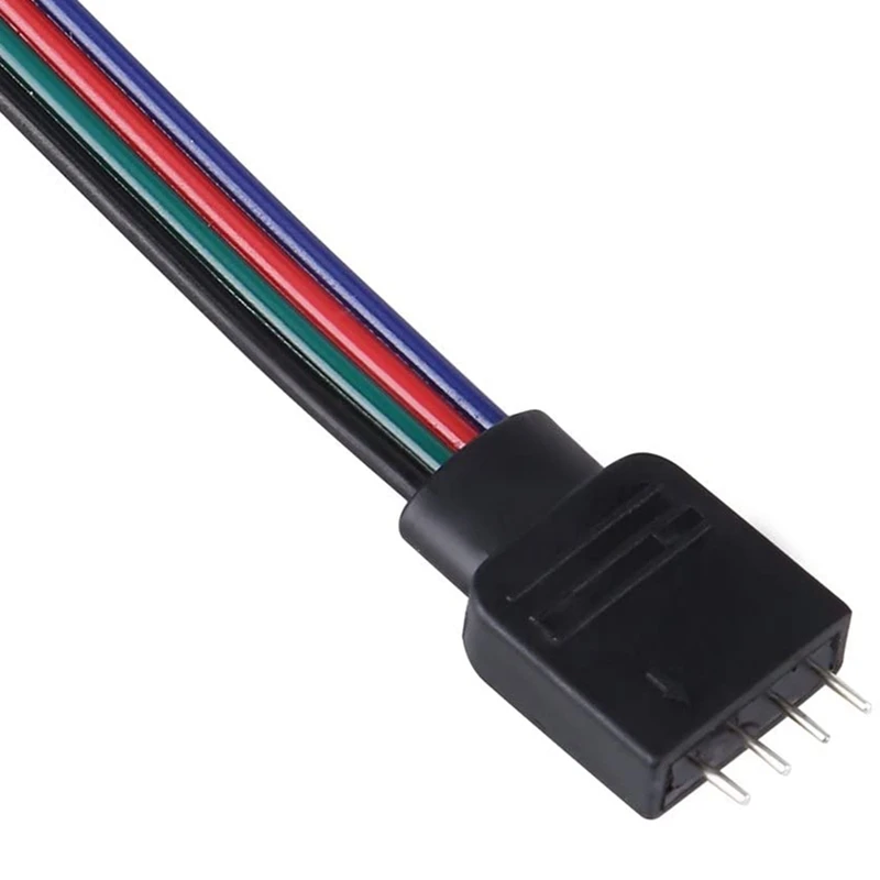 20Pcs LED Strip Connector,4 Pin Plug Male to Female Cable Connector Adapter for 5050/3528/3014 LED Strip Lights 10cm
20Pcs LED Strip Connector,4 Pin Plug Male to Female Cable Connector Adapter for 5050/3528/3014 LED Strip Lights 10cm