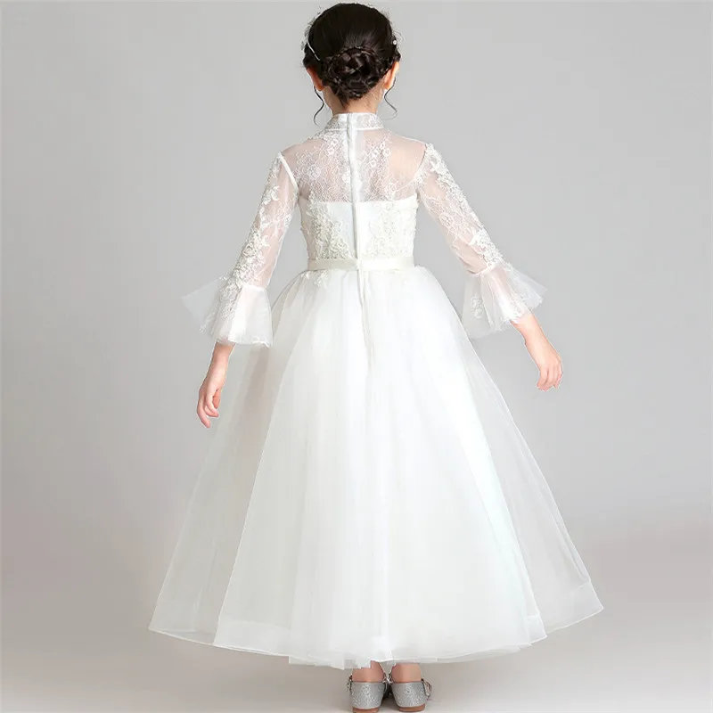 Autumn Winter White New Girls Elegant Embroider Flowers Birthday Wedding Party Princess Long Dress 3~14Years Children Clothing
Autumn Winter White New Girls Elegant Embroider Flowers Birthday Wedding Party Princess Long Dress 3~14Years Children Clothing