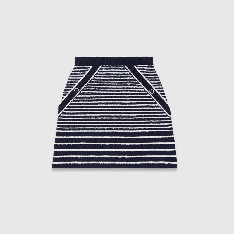 2021 Ladies Mesh Irregular Stripe Short Sleeve Knit Top MFPPU00404 
2021 Ladies Mesh Irregular Stripe Short Sleeve Knit Top MFPPU00404