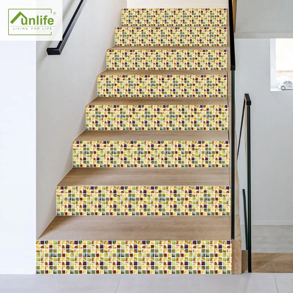 Funlife®Самоклеящиеся наклейки для лестницы, мозаичные водонепроницаемые ПВХ Стикеры для лестницы, 18 Х100 см, съемные противоскользящие
Funlife®Самоклеящиеся наклейки для лестницы, мозаичные водонепроницаемые ПВХ Стикеры для лестницы, 18 Х100 см, съемные противоскользящие