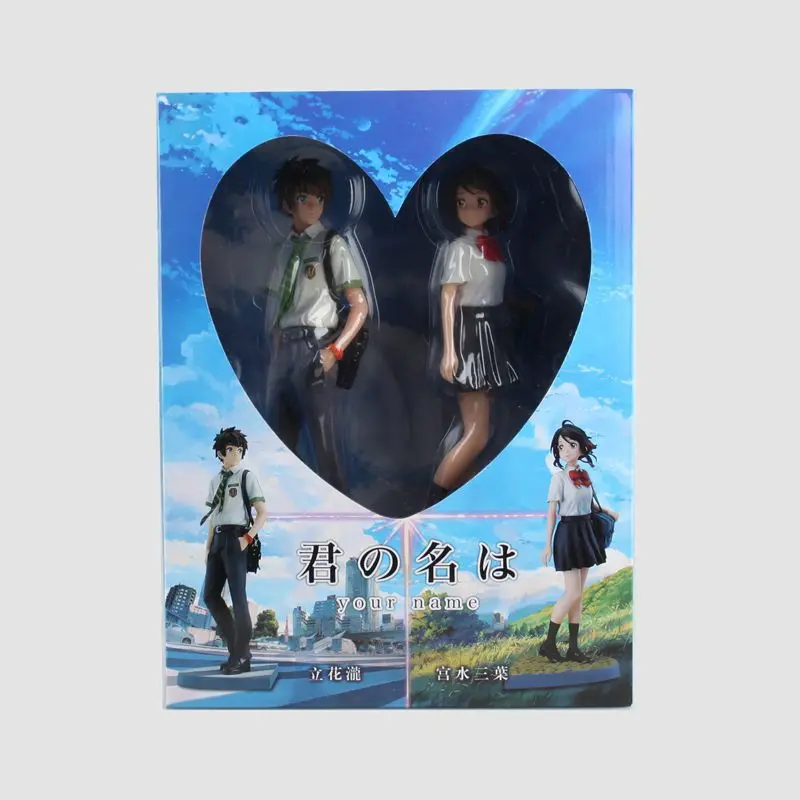 2 Pcs/set Anime Your name Tachibana Taki Miyamizu Mitsuha BOX Action Figure Collectible Model Toy 22-23cm E4
2 Pcs/set Anime Your name Tachibana Taki Miyamizu Mitsuha BOX Action Figure Collectible Model Toy 22-23cm E4