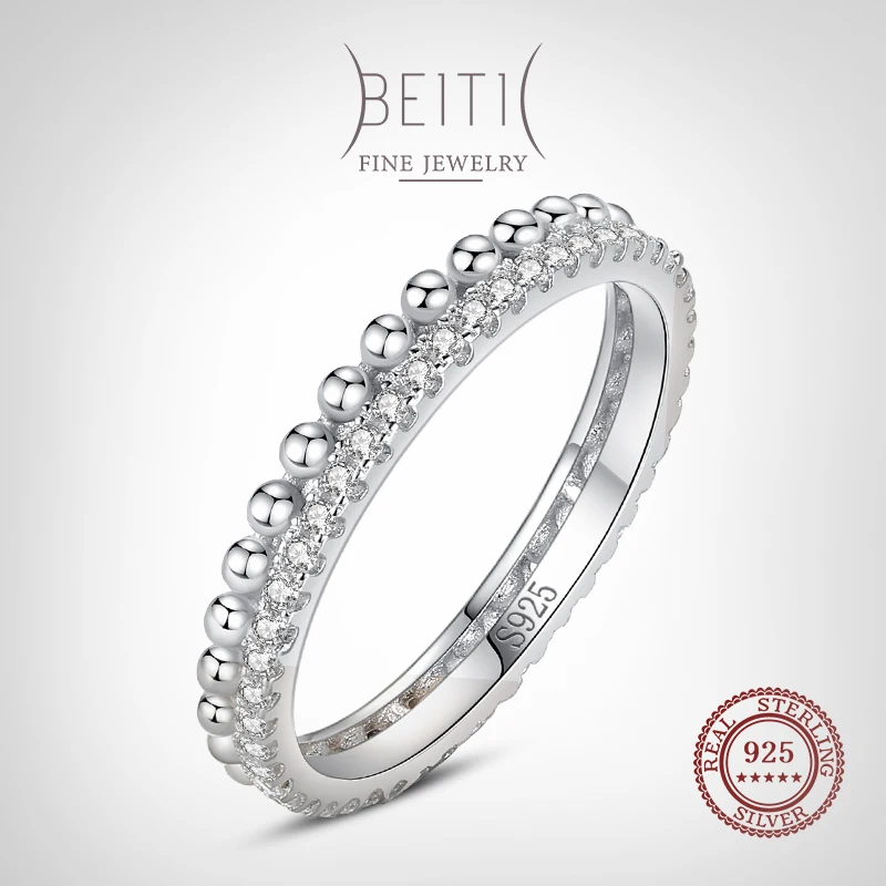 Beitil Exquisite Design Authentic 925 Sterling Silver Cubic Zirconia Finger Ring For Women Girls Anti-allergy Fine Jewelry Gifts
Beitil Exquisite Design Authentic 925 Sterling Silver Cubic Zirconia Finger Ring For Women Girls Anti-allergy Fine Jewelry Gifts