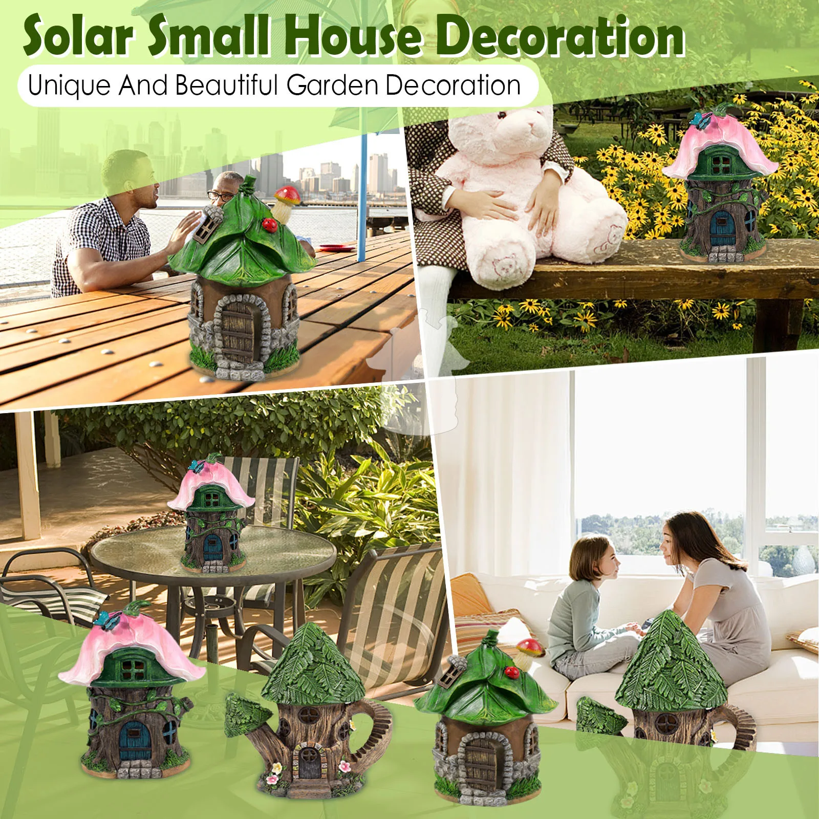 Creative Solar House Yard Decoration Ornaments Mini Elf Hut Garden Decoration Outdoor Statue Home Desktop Room Decor Resin Craft
Creative Solar House Yard Decoration Ornaments Mini Elf Hut Garden Decoration Outdoor Statue Home Desktop Room Decor Resin Craft