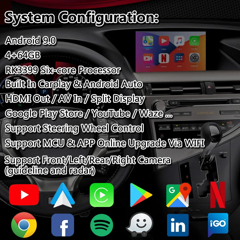 Android Carplay интерфейс для Lexus RX270 версия мыши 2013-2015 GPS навигатор Box RX 270 | Автомобили и