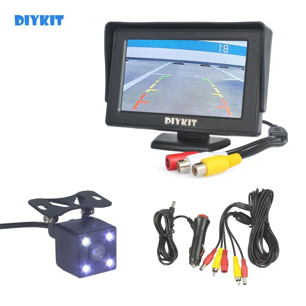 DIYKIT Wire 4.3" TFT LCD Car Monitor Rear View Kit Reversing HD LED Camera Parking Assistance System Kit
DIYKIT Wire 4.3" TFT LCD Car Monitor Rear View Kit Reversing HD LED Camera Parking Assistance System Kit