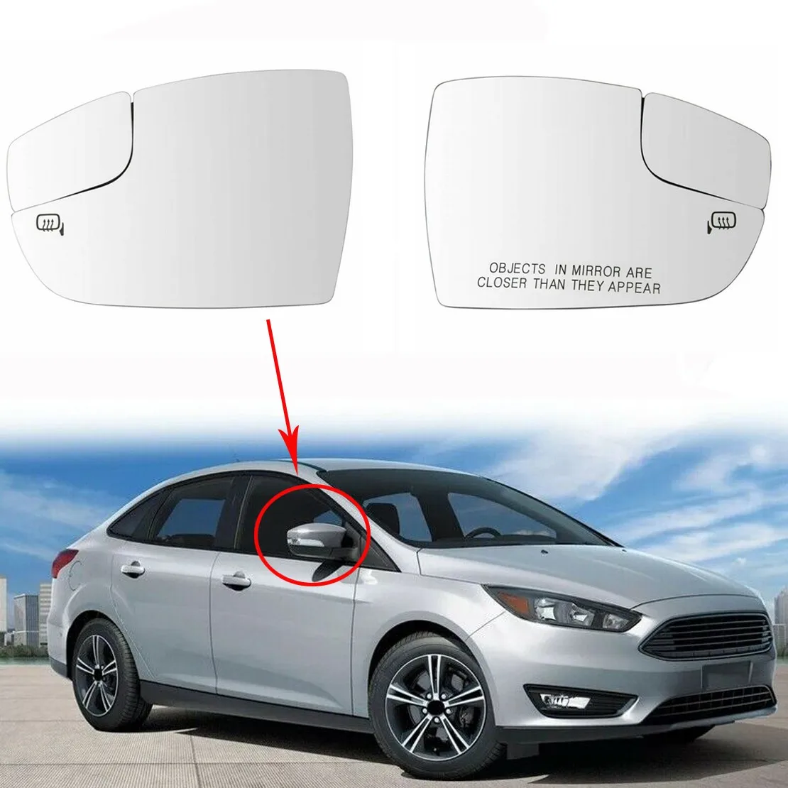2pcs Car Rearview Mirror Lens For Focus 2012-2018 US Model Regulations Heating ABS+glass Car Rear View Mirror Len
2pcs Car Rearview Mirror Lens For Focus 2012-2018 US Model Regulations Heating ABS+glass Car Rear View Mirror Len