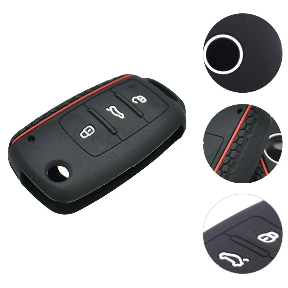 3 Buttons Silicone Car Key Cover Case For Golf 4 5 6 7 For Passat B5 B6 Interior Accessories Car Key Case Protection
3 Buttons Silicone Car Key Cover Case For Golf 4 5 6 7 For Passat B5 B6 Interior Accessories Car Key Case Protection
