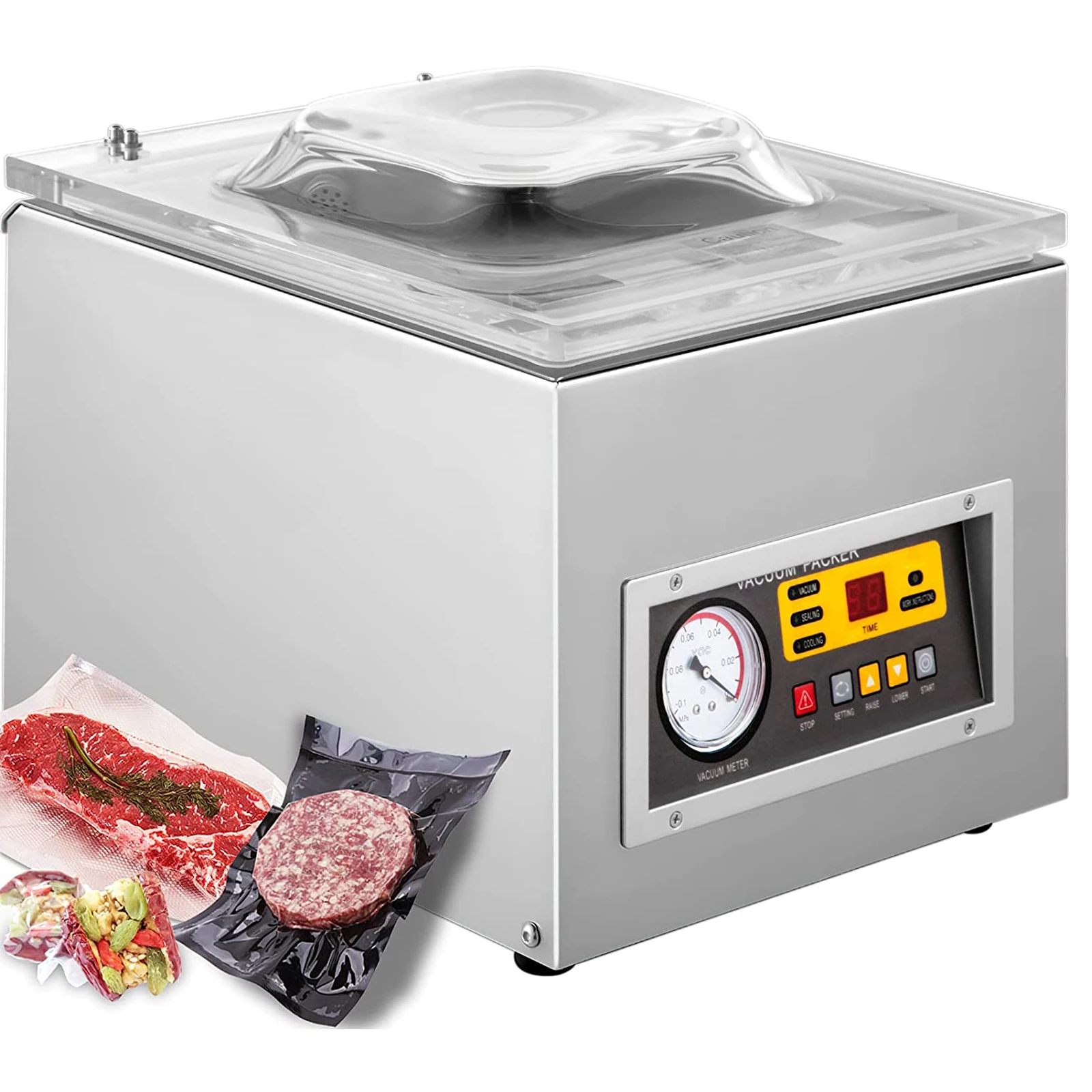 Вакуумный упаковщик DZ 260S, промышленный кухонный вакуумный упаковщик для пищевых камер, домашний упаковочный аппарат
Вакуумный упаковщик DZ 260S, промышленный кухонный вакуумный упаковщик для пищевых камер, домашний упаковочный аппарат
