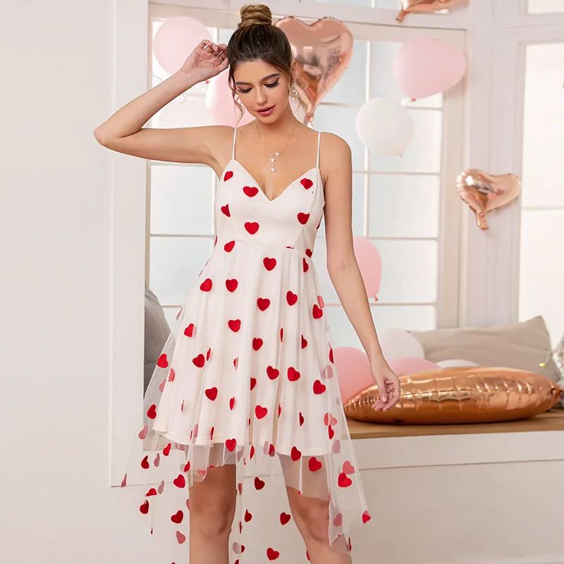 2021FAKUNTN Women's Dress Women Clothes Spring Heart Print Sexy V Neck Dresses Vintage Elegant Valentine's Day Party Dress 2021
2021FAKUNTN Women's Dress Women Clothes Spring Heart Print Sexy V Neck Dresses Vintage Elegant Valentine's Day Party Dress 2021