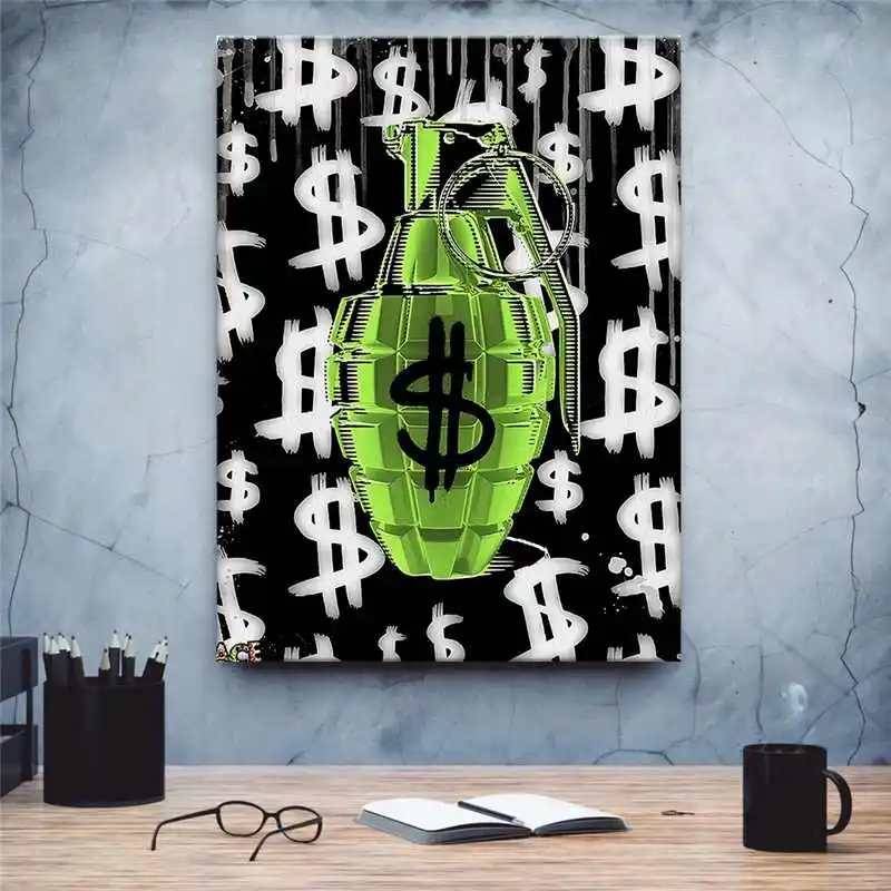 Canvas Painting Poster Wall Art Money Grenade Tableau Decoration Mural Cuadros Para El Hogar Plakaty Na Sciane Art Painting
Canvas Painting Poster Wall Art Money Grenade Tableau Decoration Mural Cuadros Para El Hogar Plakaty Na Sciane Art Painting