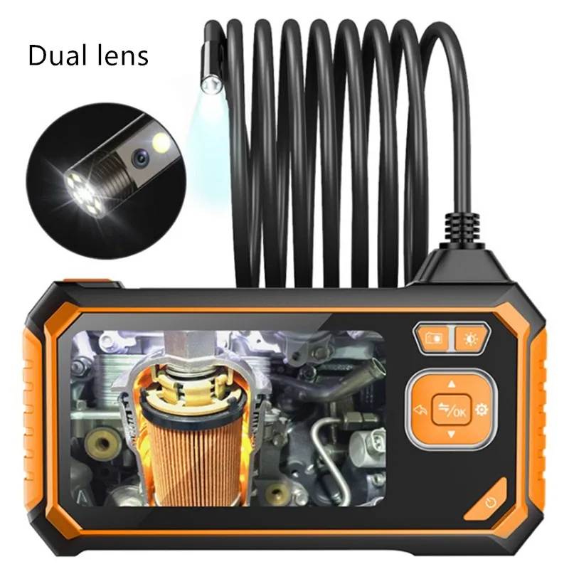 Dual lens industrial pipeline air-conditioning inspection endoscope 4.3 inch screen HD 1080P waterproof camera video car repair
Dual lens industrial pipeline air-conditioning inspection endoscope 4.3 inch screen HD 1080P waterproof camera video car repair