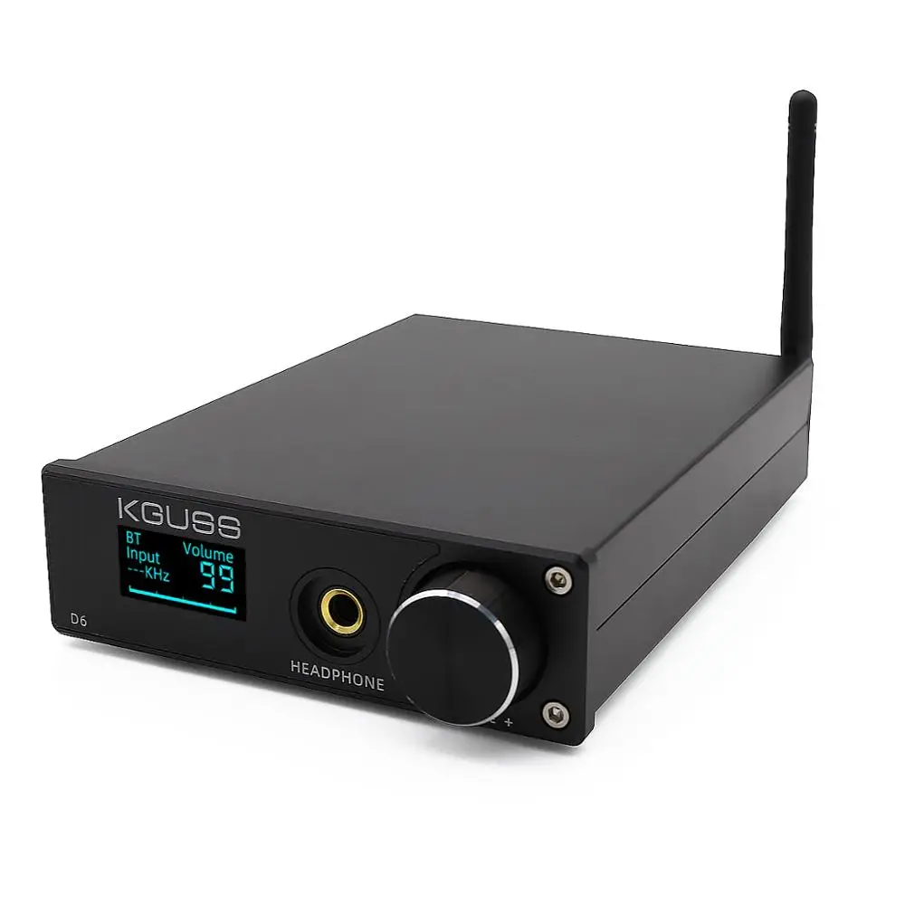KGUSS D6 USB DAC XMOS ES9018K2M audio decoder DSD Bluetooth CSR8675 5.0 APT-X headphone amplifier
KGUSS D6 USB DAC XMOS ES9018K2M audio decoder DSD Bluetooth CSR8675 5.0 APT-X headphone amplifier