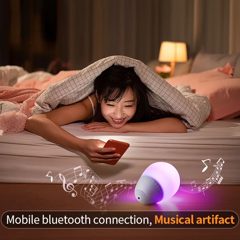 Wireless Bluetooth Speaker Smart Led Light and Music Player, Colorful Light Under-Beating Speaker with Sound
Wireless Bluetooth Speaker Smart Led Light and Music Player, Colorful Light Under-Beating Speaker with Sound