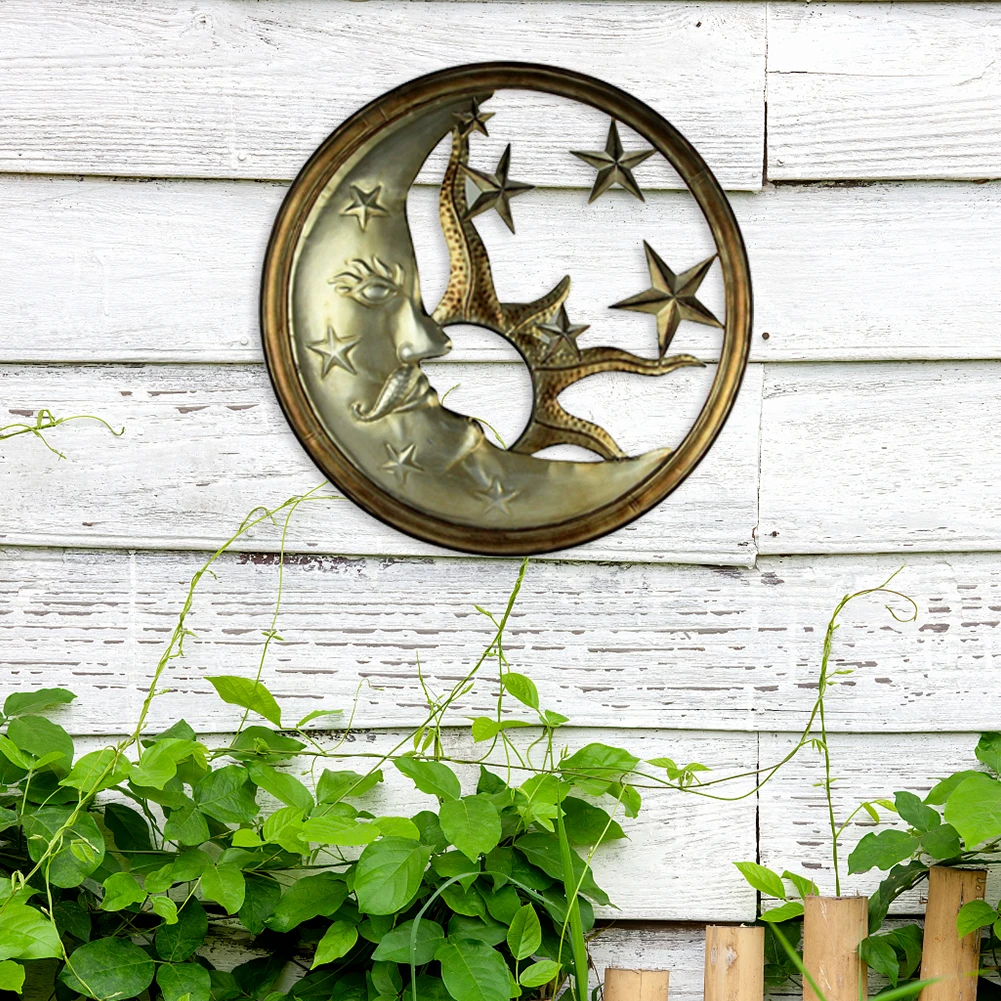 Unique Sun Moon Wall Hangings Sculpture Art Craft Waterproof Home Garden Courtyard Decoration Outdoor Ornament
Unique Sun Moon Wall Hangings Sculpture Art Craft Waterproof Home Garden Courtyard Decoration Outdoor Ornament