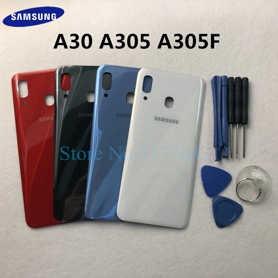 Задняя стеклянная крышка A30 корпус аккумулятор замена двери для Samsung Galaxy 2019 A305 A305F