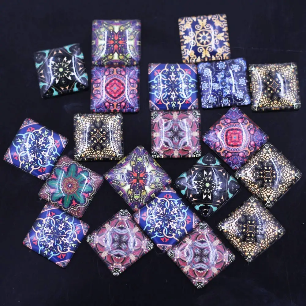 10PCS Mixed Random Flower Pattern Square 20x20mm Glass Cameos Cabochons DIY Embellishment Scrapbook Handbag Crafts Accessories
10PCS Mixed Random Flower Pattern Square 20x20mm Glass Cameos Cabochons DIY Embellishment Scrapbook Handbag Crafts Accessories