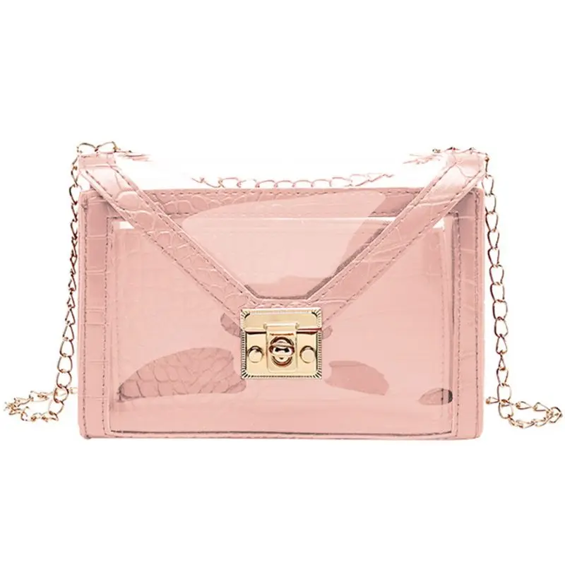 Women Transparent Small Handbag Shoulder Bag Summer Beach Purse Crossbody Tote
Women Transparent Small Handbag Shoulder Bag Summer Beach Purse Crossbody Tote