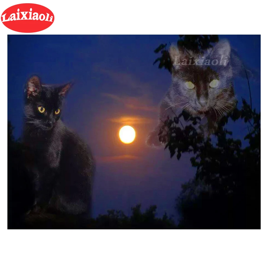 Новые алмазные фотокартины, черная кошка, луна, полная квадратная, круглая, стразы для вышивки крестиком, картина искусства
Новые алмазные фотокартины, черная кошка, луна, полная квадратная, круглая, стразы для вышивки крестиком, картина искусства