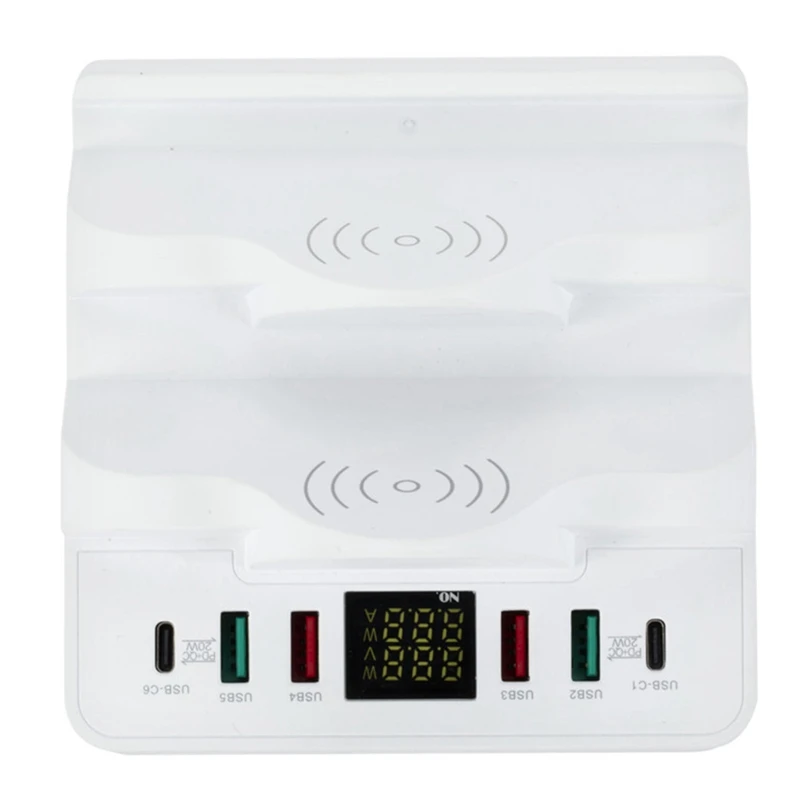80W Dual Wireless Chargers Support Type C PD Fast Charger Multi USB Charger HUB QC3.0 Fast Charger Station
80W Dual Wireless Chargers Support Type C PD Fast Charger Multi USB Charger HUB QC3.0 Fast Charger Station