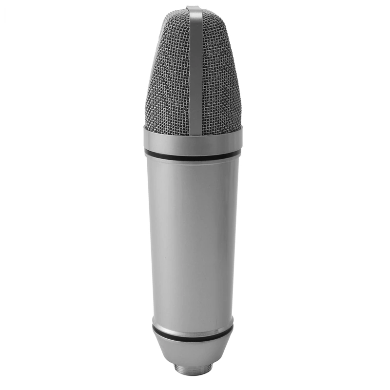 U87 Microphone Set Voice Microphone Metal Mini Host Device Condenser Microphone Live Microphone for Live/Show,White
U87 Microphone Set Voice Microphone Metal Mini Host Device Condenser Microphone Live Microphone for Live/Show,White