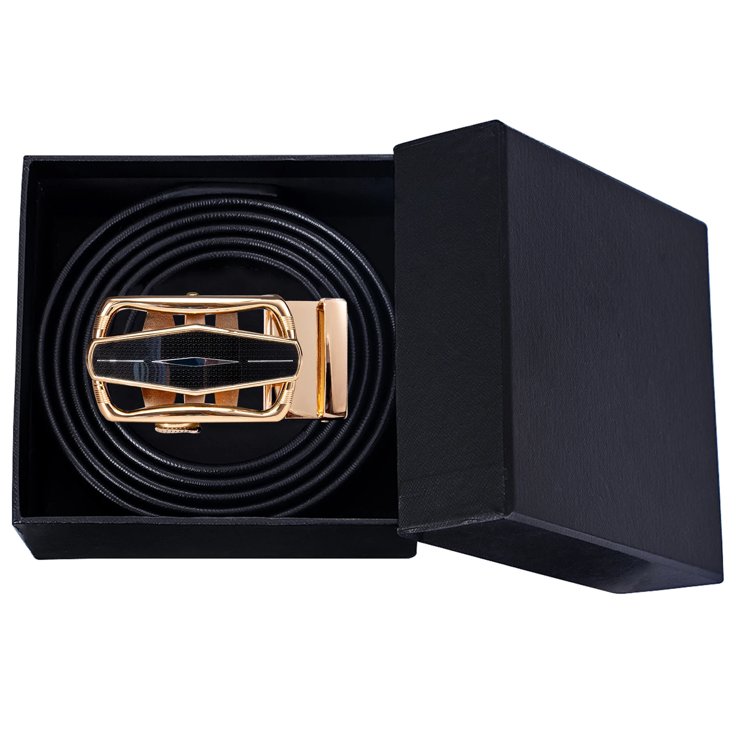 Boxed Mens Belts Black Leather Men Belt for Son Father Metal Automatic Buckles Ratchet Dress Jeans Waistband Sliding Strap Gift
Boxed Mens Belts Black Leather Men Belt for Son Father Metal Automatic Buckles Ratchet Dress Jeans Waistband Sliding Strap Gift