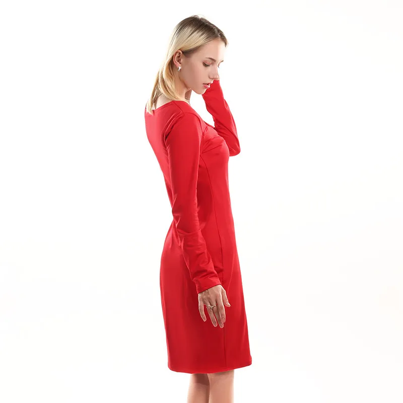 Women Casual Autumn Long Sleeve Sexy Dress Square Collar Mini Party Dress Fashion Club Party Solid Color Slim Bodycon Dresses
Women Casual Autumn Long Sleeve Sexy Dress Square Collar Mini Party Dress Fashion Club Party Solid Color Slim Bodycon Dresses