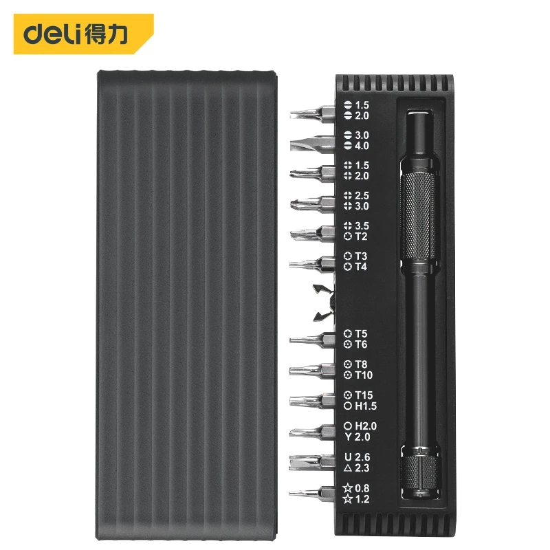 Deli DL240025 25Pcs/Set Multifunctional Precision Repair Electronic Screwdriver Wear-Resistant And Anti-Rust
Deli DL240025 25Pcs/Set Multifunctional Precision Repair Electronic Screwdriver Wear-Resistant And Anti-Rust
