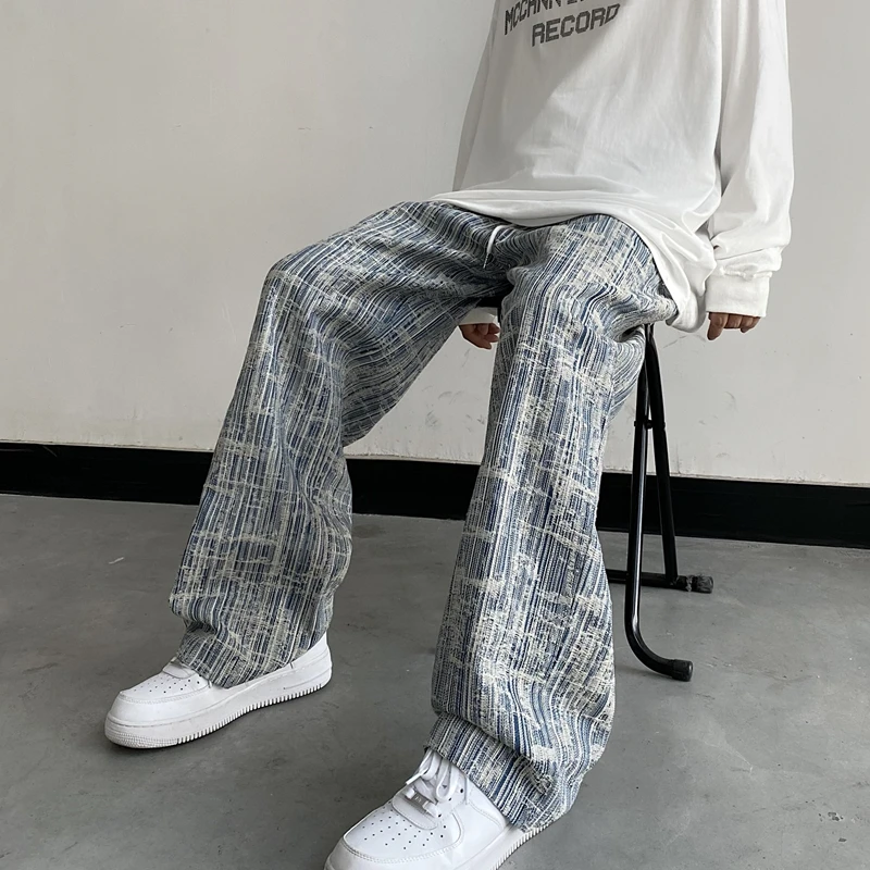 Jeans women's hand-worn and worn-out casual fall gothic style loose wide-leg pants homemade personality straight-leg pants
Jeans women's hand-worn and worn-out casual fall gothic style loose wide-leg pants homemade personality straight-leg pants