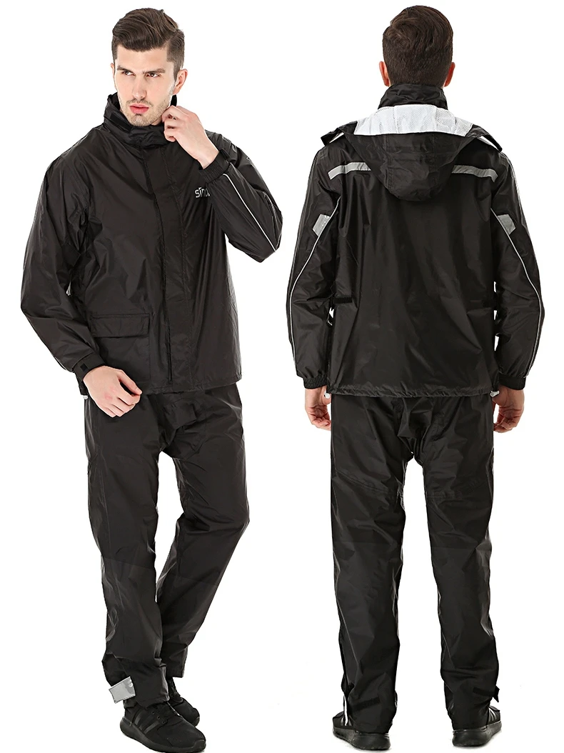 Sport Adult Raincoat Set Travel Hiking Black Fashion Waterproof Cycling Camping Raincoat Outdoor Capas De Chuva Rain Gear DG50R
Sport Adult Raincoat Set Travel Hiking Black Fashion Waterproof Cycling Camping Raincoat Outdoor Capas De Chuva Rain Gear DG50R