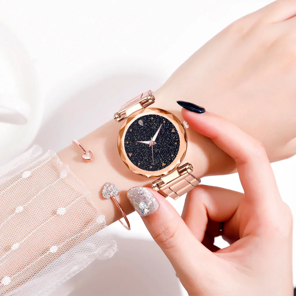 Fashion Women Watches Rose Gold Alloy Strap Ladies Quartz Wristwatch Trend Starry Sky Dial Cassic Girl Clock 2020/d
Fashion Women Watches Rose Gold Alloy Strap Ladies Quartz Wristwatch Trend Starry Sky Dial Cassic Girl Clock 2020/d
