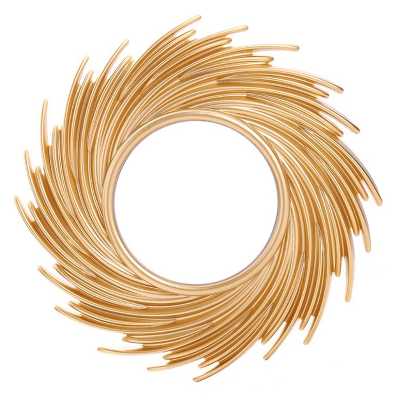 Sun Shape Decorative Mirror Rattan Innovative Art Decoration Round Makeup Mirror
Sun Shape Decorative Mirror Rattan Innovative Art Decoration Round Makeup Mirror