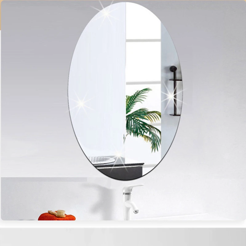 Oval 3D Acrylic Mirror Wall Stickers Adhesive Frameless Ellipse Mirror Effect Bathroom Bedroom Home Wall Sticker Decoration
Oval 3D Acrylic Mirror Wall Stickers Adhesive Frameless Ellipse Mirror Effect Bathroom Bedroom Home Wall Sticker Decoration