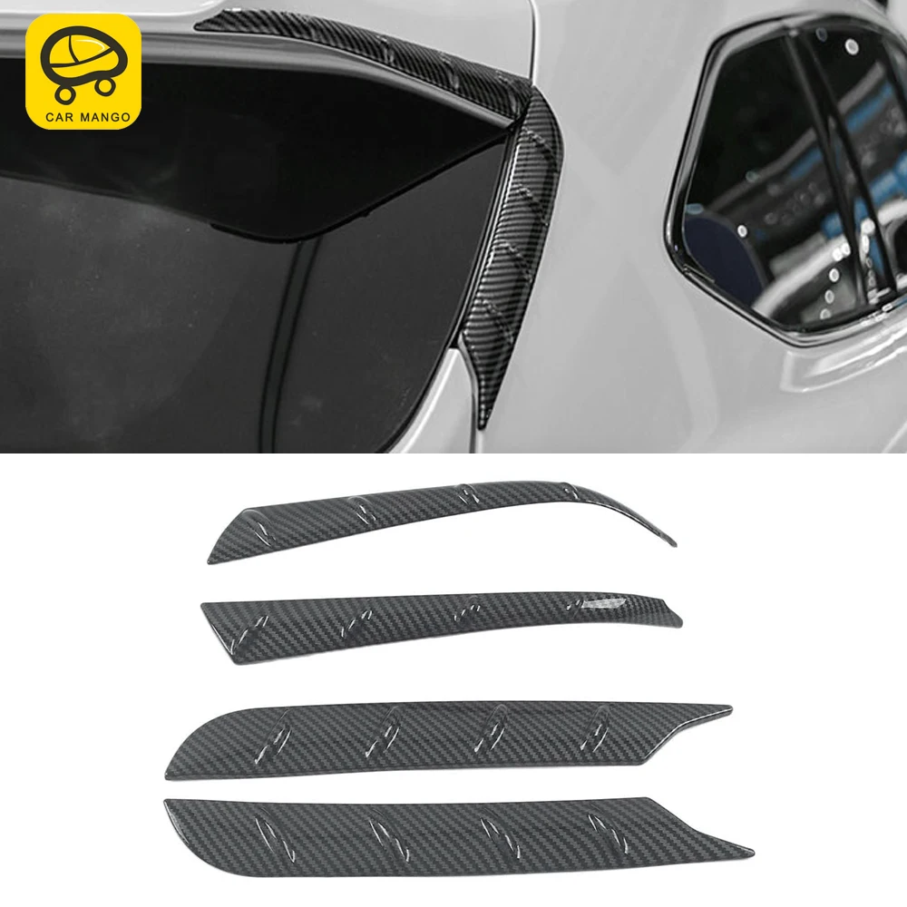 

CarMango for Toyota Highlander XU70 2020-2022 Car Accessories Rear Spoiler Tail Wing Trunk Door Trim Diffuser Sticker Decoration