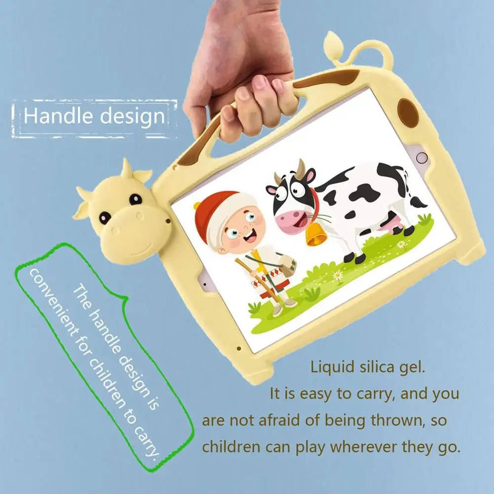 Case For iPad Air 2019/ Air 3 For iPad Pro 10.5 Cute cartoon Kid Shockproof Silicone Tablets Cover For iPad 10.2 2019 2020 funda
Case For iPad Air 2019/ Air 3 For iPad Pro 10.5 Cute cartoon Kid Shockproof Silicone Tablets Cover For iPad 10.2 2019 2020 funda