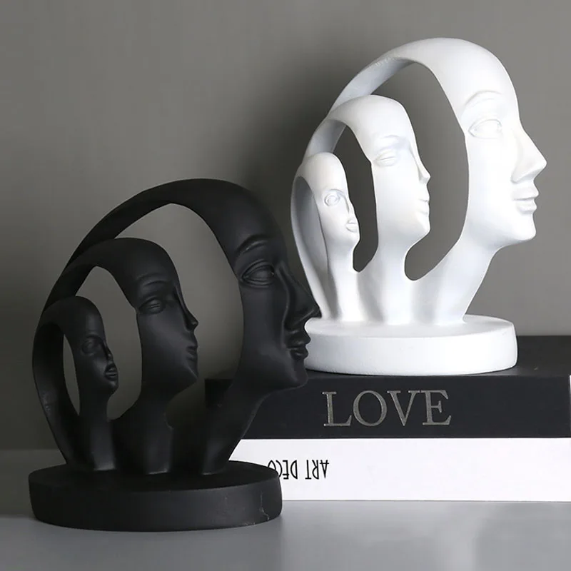 Modern Resin Statue Abstract Black Character Home Decor Nordic Face Art Decorative Figures Living Room Desktop Decoration New
Modern Resin Statue Abstract Black Character Home Decor Nordic Face Art Decorative Figures Living Room Desktop Decoration New