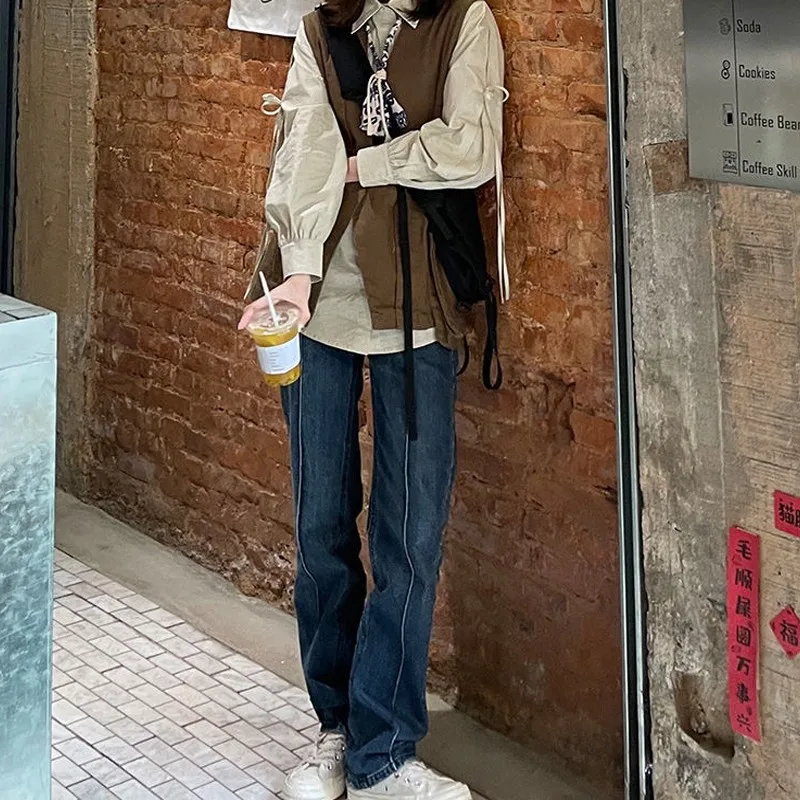 Autumn Women High Waist Blue Jeans Street Retro Bottoms Full Length Clothing Long Pants Boyfriend Washed High Quality Pants 2021
Autumn Women High Waist Blue Jeans Street Retro Bottoms Full Length Clothing Long Pants Boyfriend Washed High Quality Pants 2021